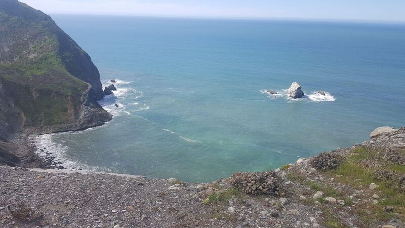 The headland and sea stacks at Devil’s Slide, Pacifica