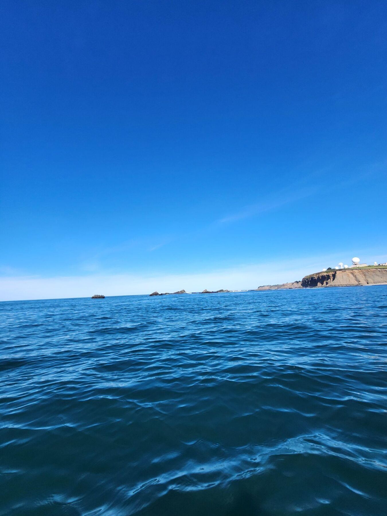 Open Pacific water off the San Mateo Coastside